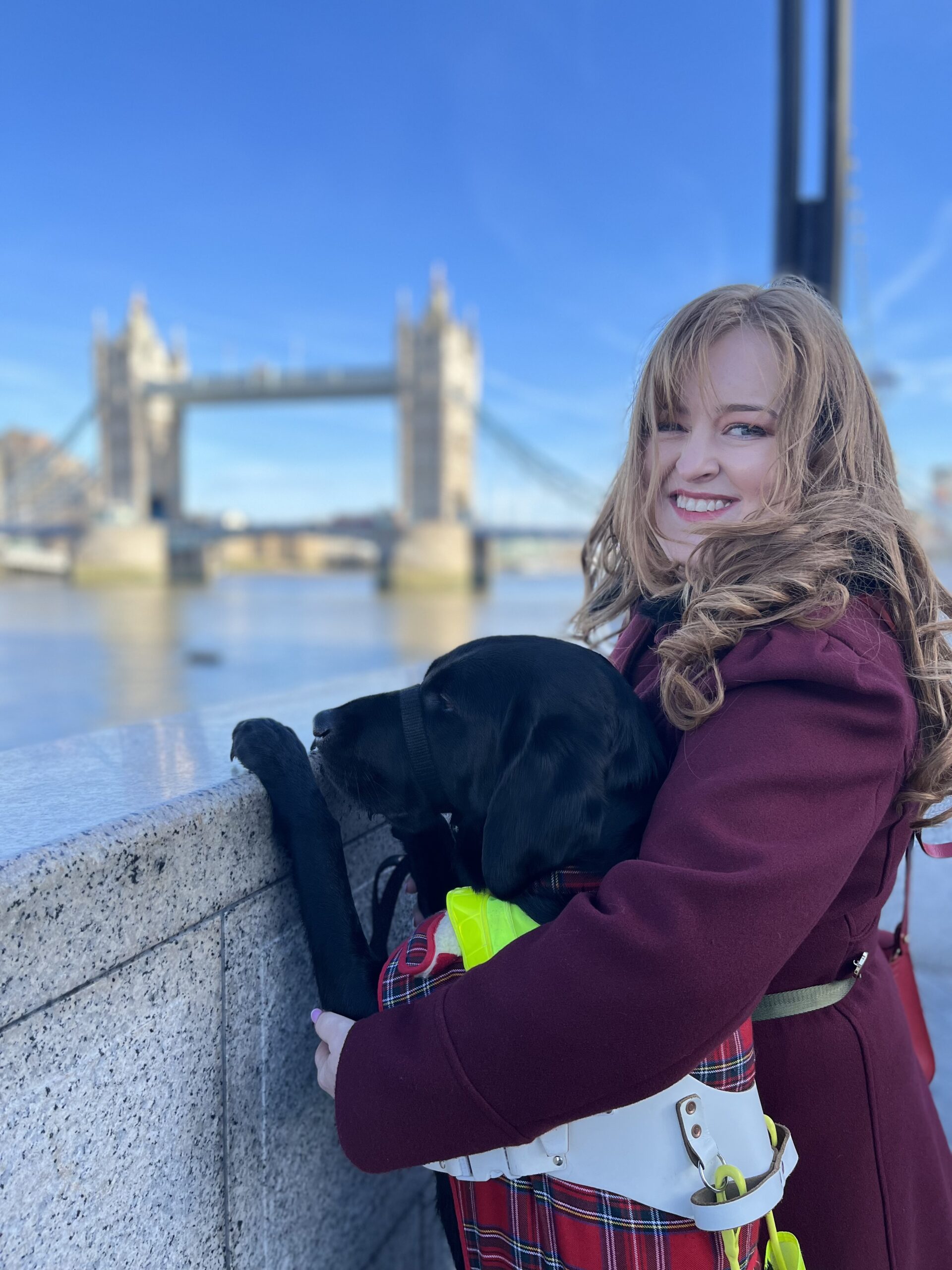 Emily and guide dog Rosie